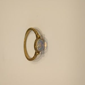 Moonstone style gold color ring